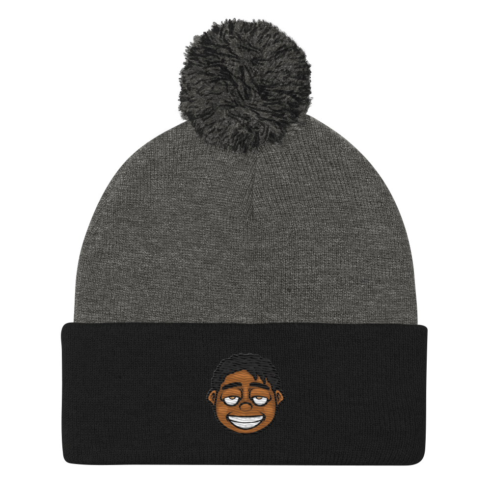 Rich Dropout Pom-Pom Beanie