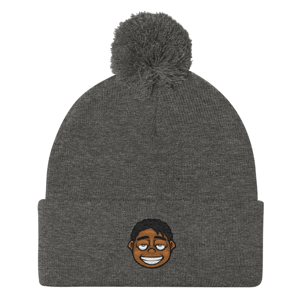 Rich Dropout Pom-Pom Beanie