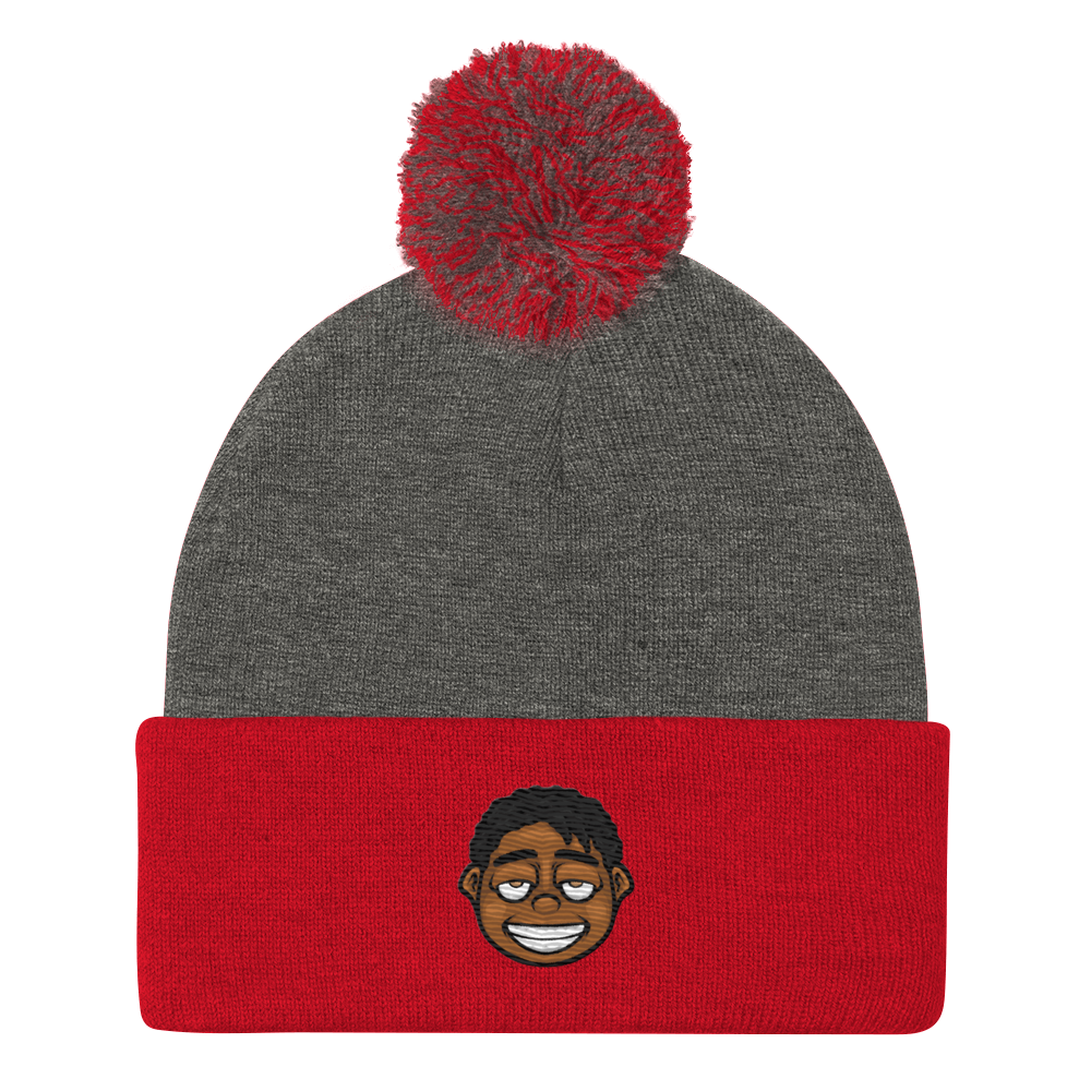 Rich Dropout Pom-Pom Beanie