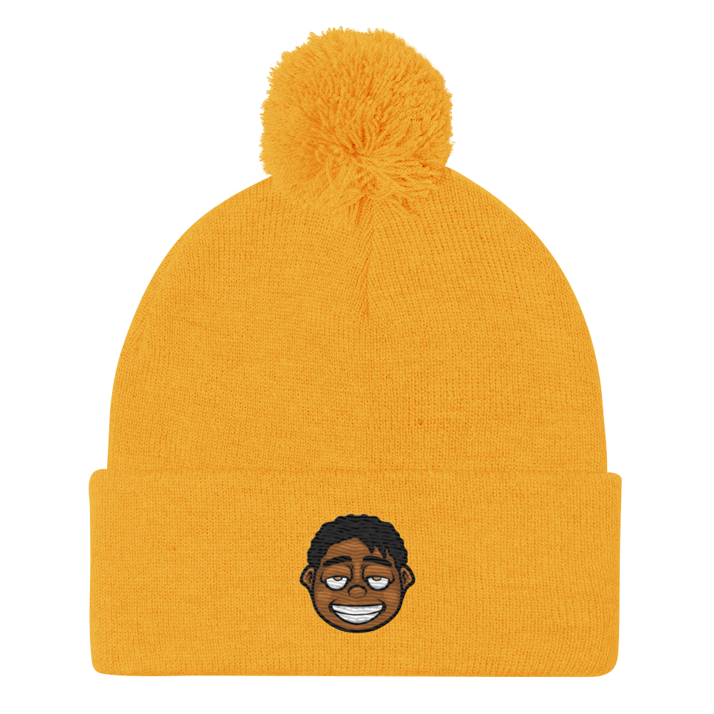 Rich Dropout Pom-Pom Beanie