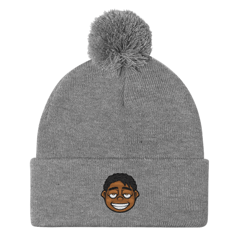 Rich Dropout Pom-Pom Beanie