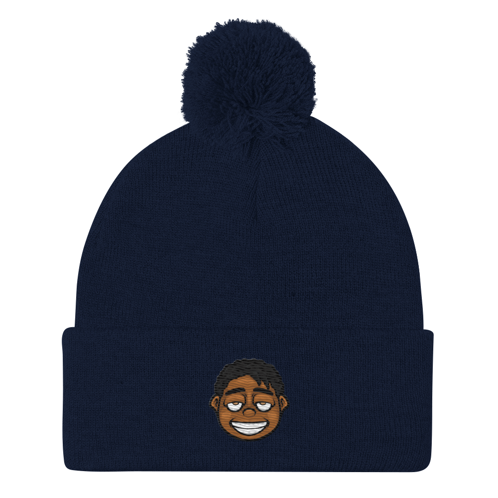 Rich Dropout Pom-Pom Beanie