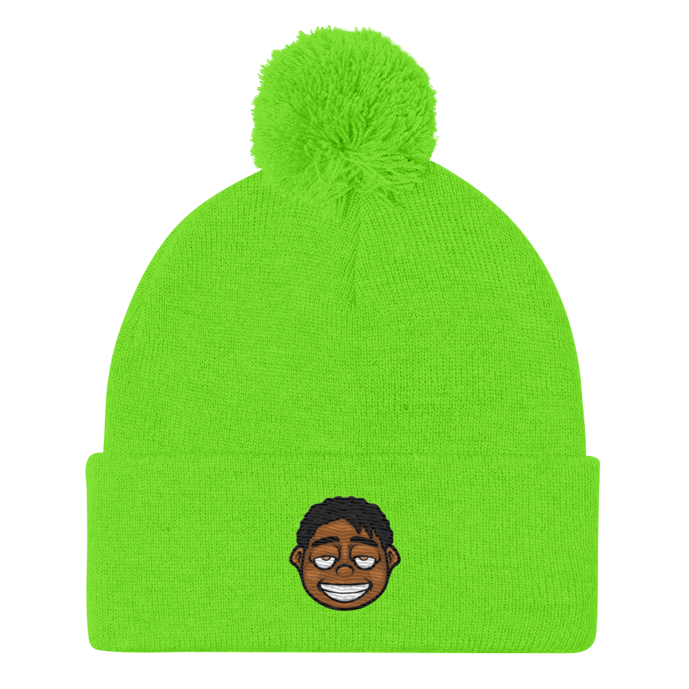 Rich Dropout Pom-Pom Beanie