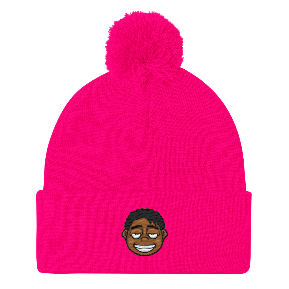 Rich Dropout Pom-Pom Beanie