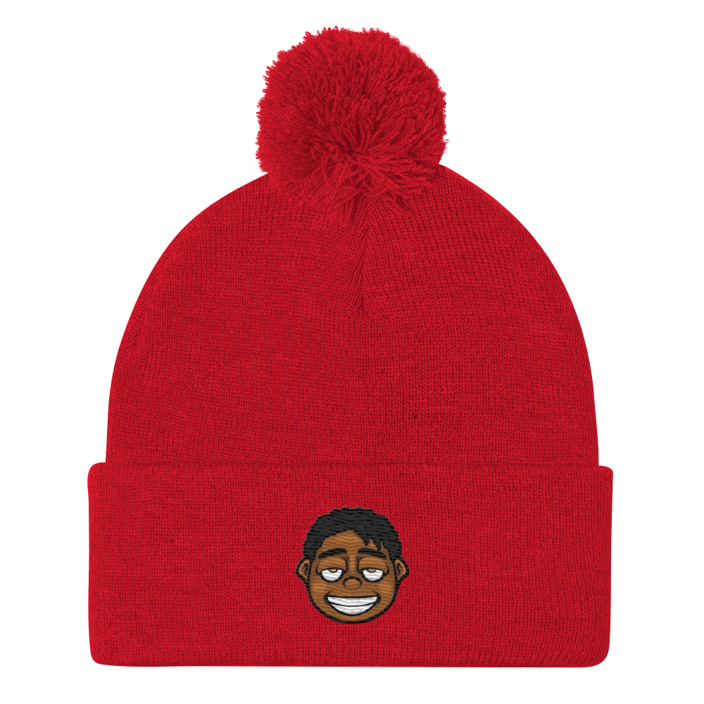 Rich Dropout Pom-Pom Beanie