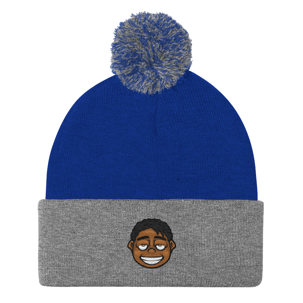 Rich Dropout Pom-Pom Beanie